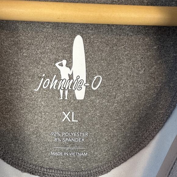 Johnnie O Mens Jeffe 1/4 Zip Lightweight Pullover Sweater Size XL Golf Palm Tree - Picture 3 of 6